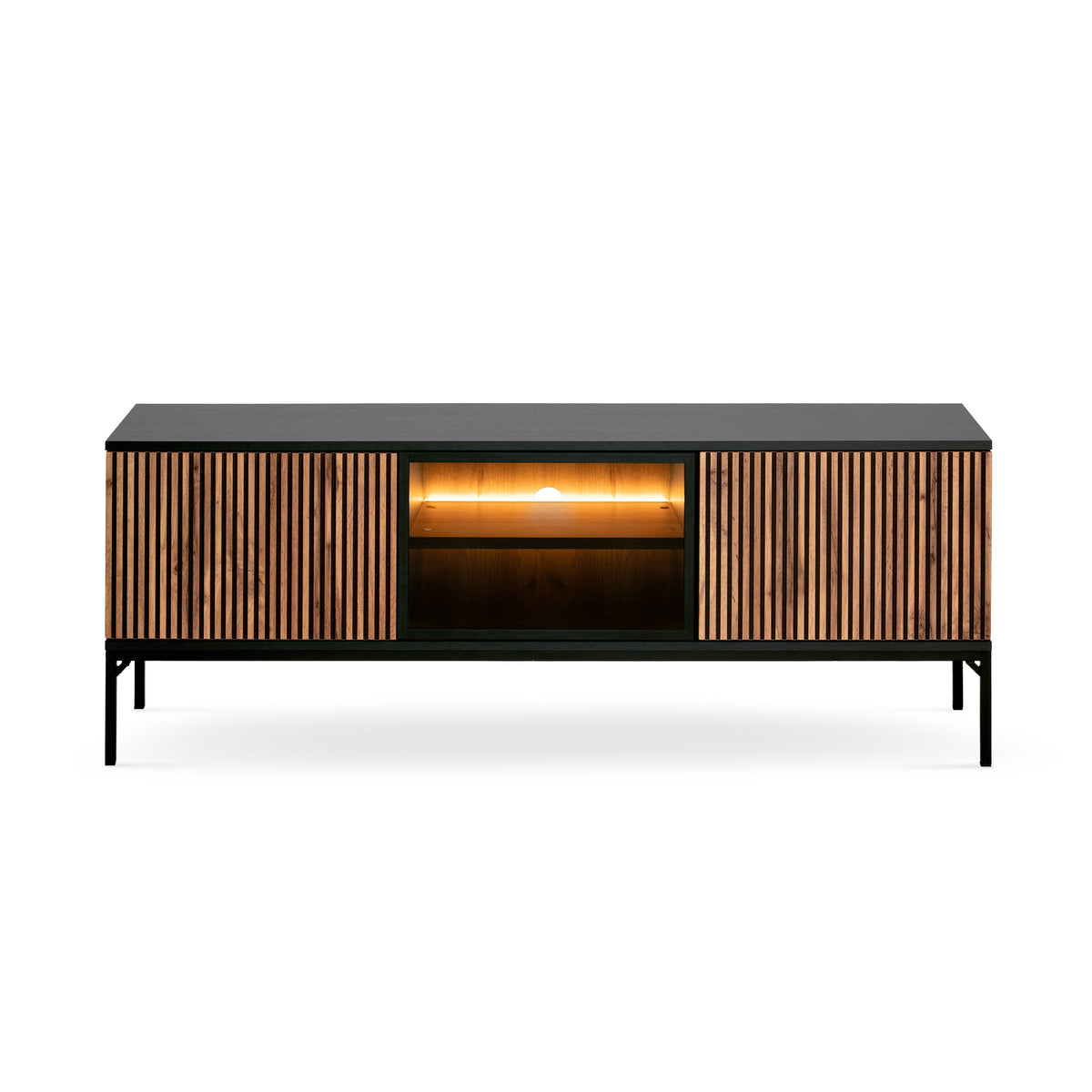 Lampy TV-bord til fjernsyn, 154x56, i moderne stil – set forfra