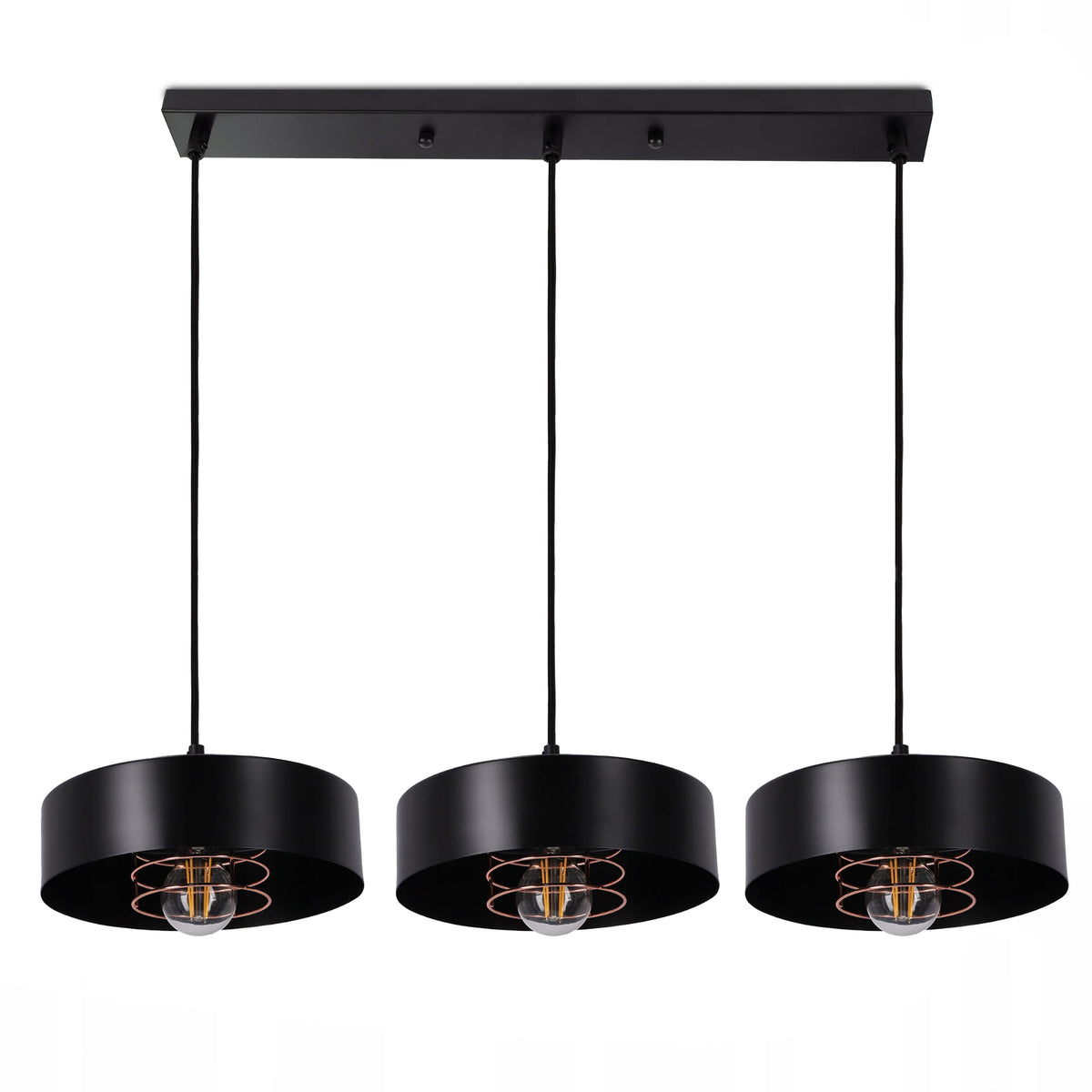 Lampa Spirra wisząca 3-punktowa w stylu industrialnym – zdjęcie główne | Pillovely