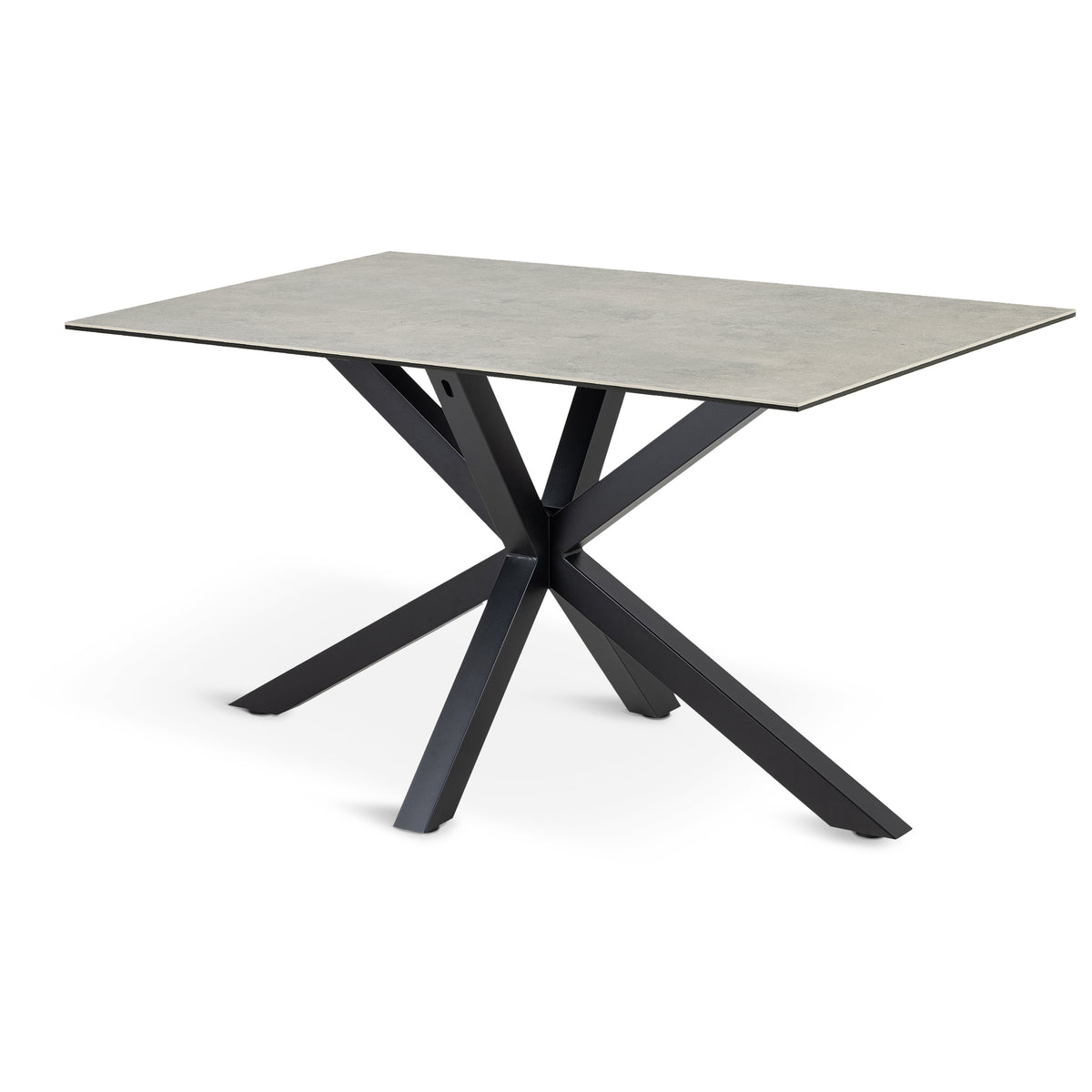 Spisebord 135x80 i moderne stil | Oryss, lys aske