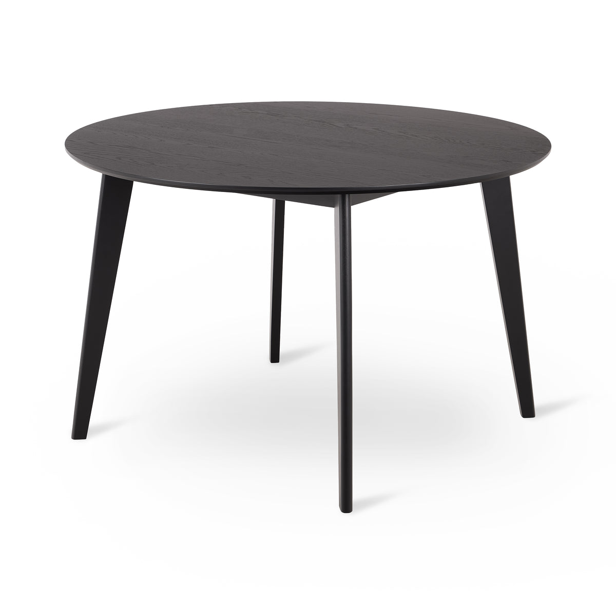 Rundt spisebord 120x76 til spisestuen i japandi-stil | Krel, mat sort