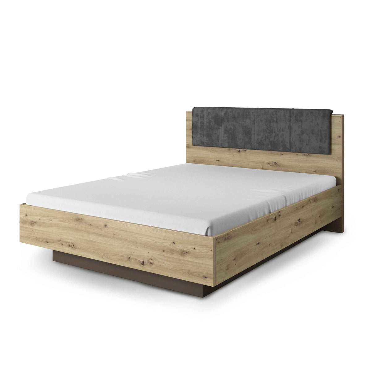 Polstret seng med opbevaringsrum 160x200 | Armelia 160 200