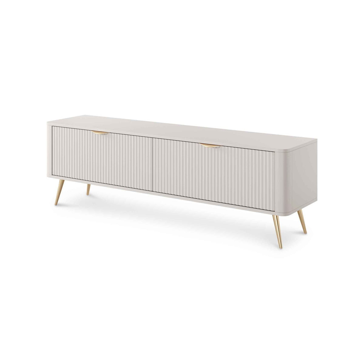 Laanti TV-bord til fjernsyn, 163x51, i moderne stil – set fra en vinkel | Pillovely