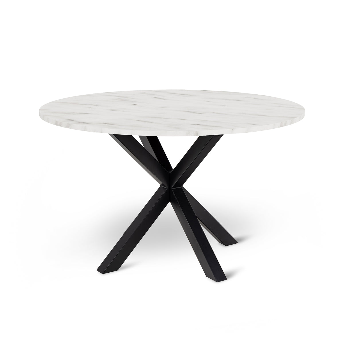 Morials runde bord til stuen og spisestuen i elegant stil – set fra siden | Pillovely