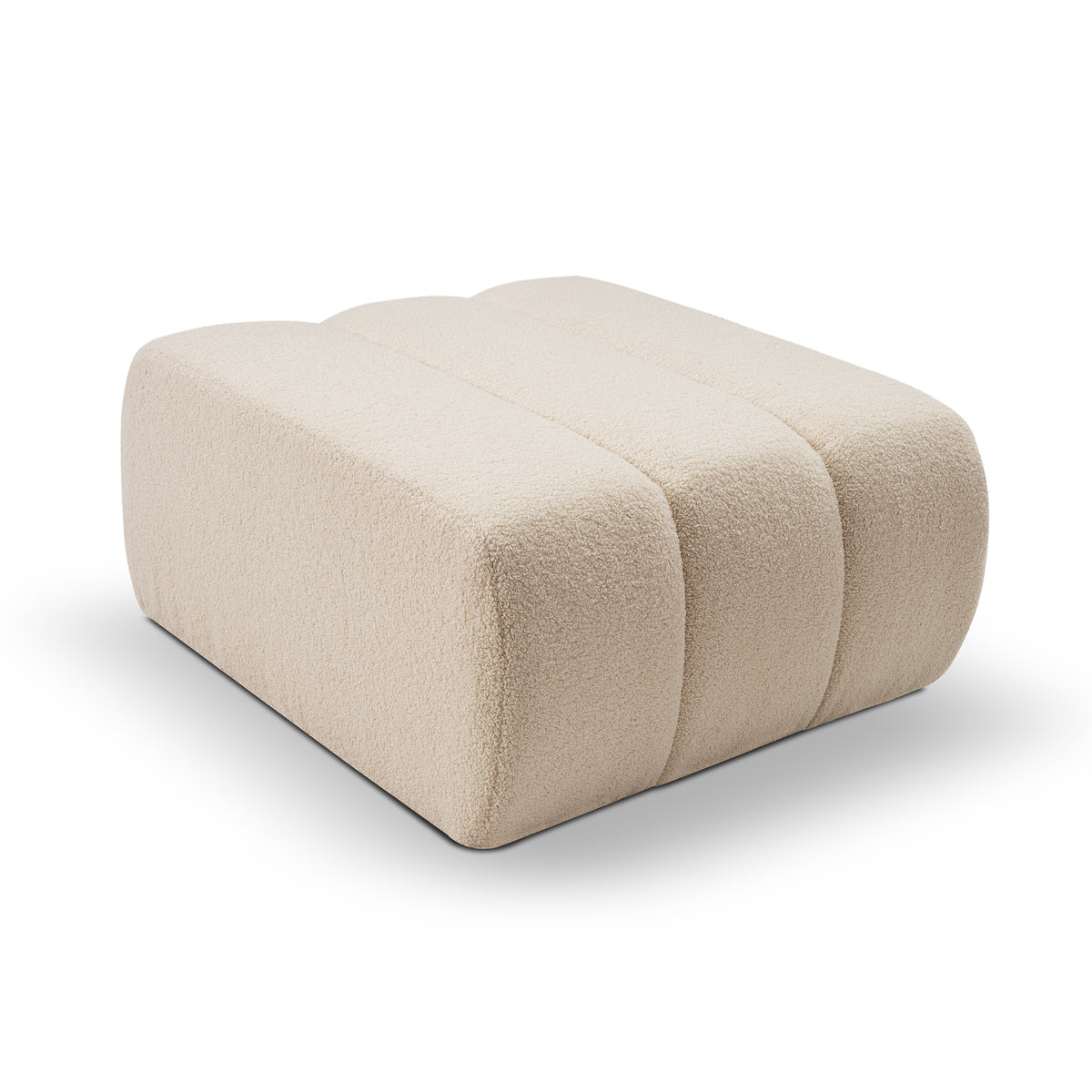 Siddepuf Baloa 82 x 41 cm i organisk moderne stil – set fra en vinkel | Pillovely