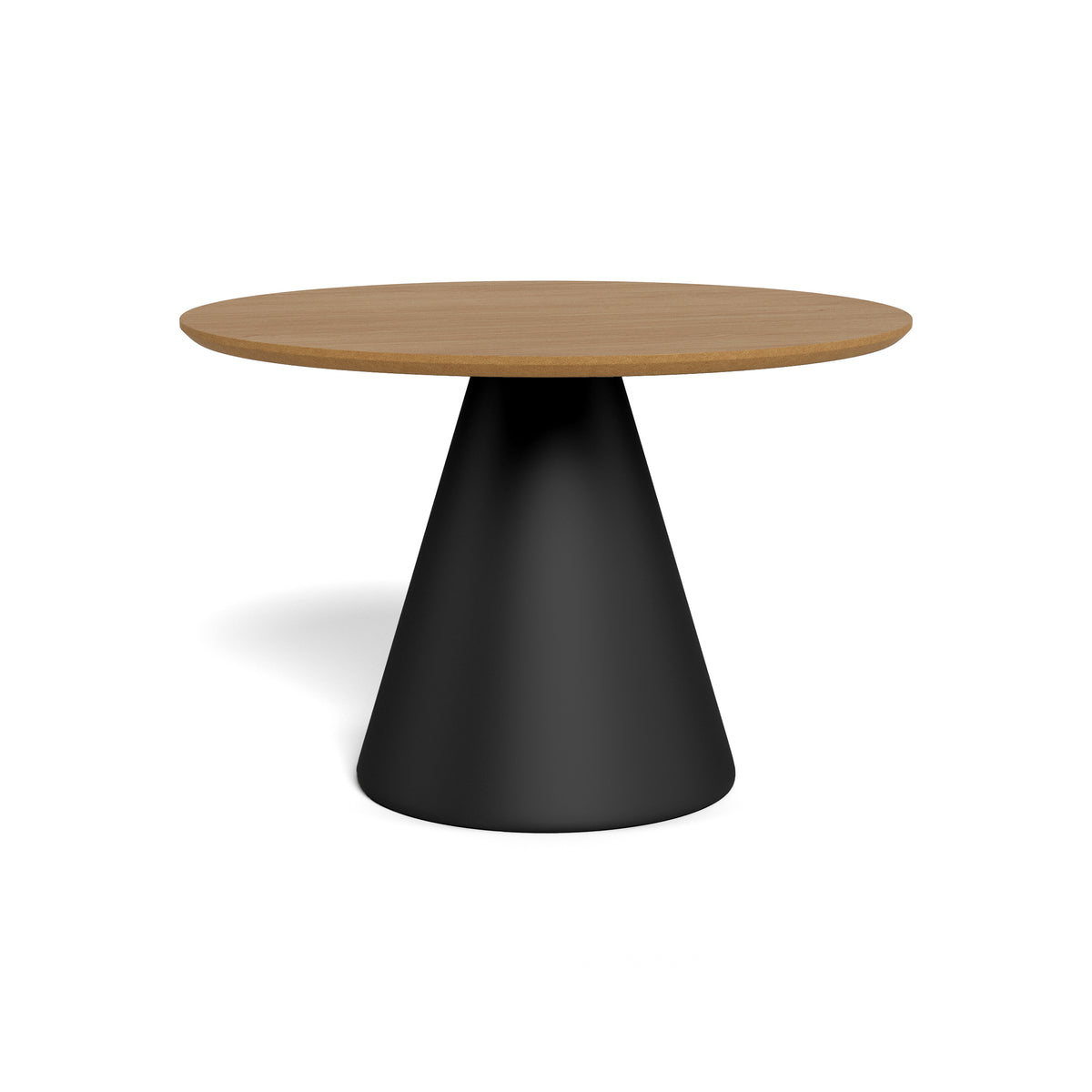 Rund sofabord med en diameter på 65 cm i soft loft-stil | Talin, sort mat