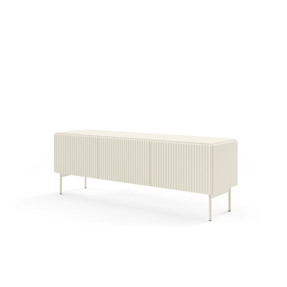 MuzZI TV-bord til fjernsyn, 147x51, i moderne stil – set fra en vinkel | Pillovely