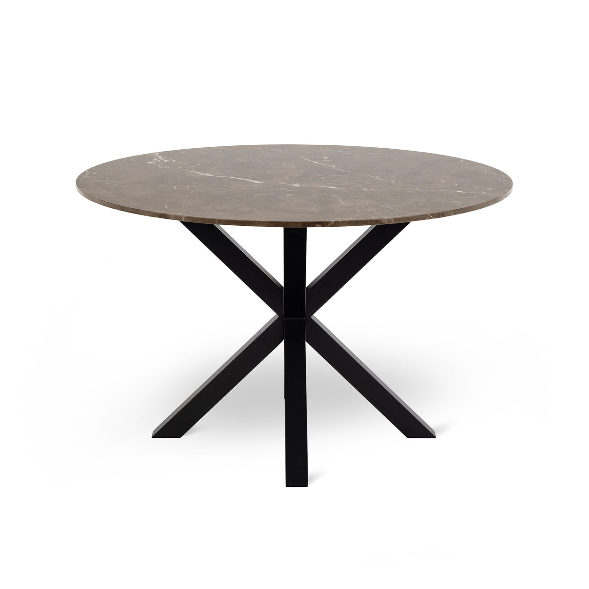 Det runde bord Morial 120x76 i elegant stil – set forfra