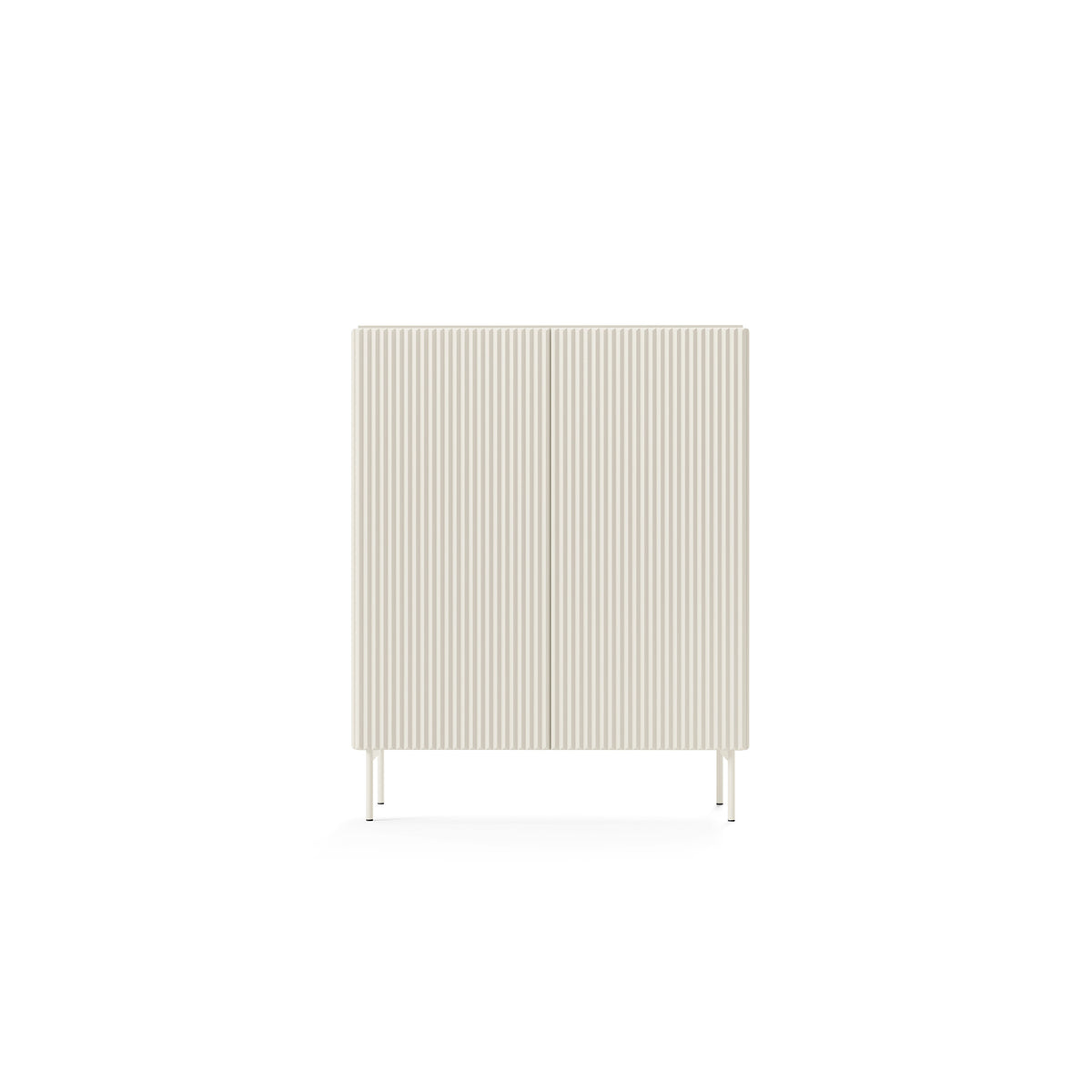 MuzZI høj kommode med låger, 99x123, i moderne stil – set forfra