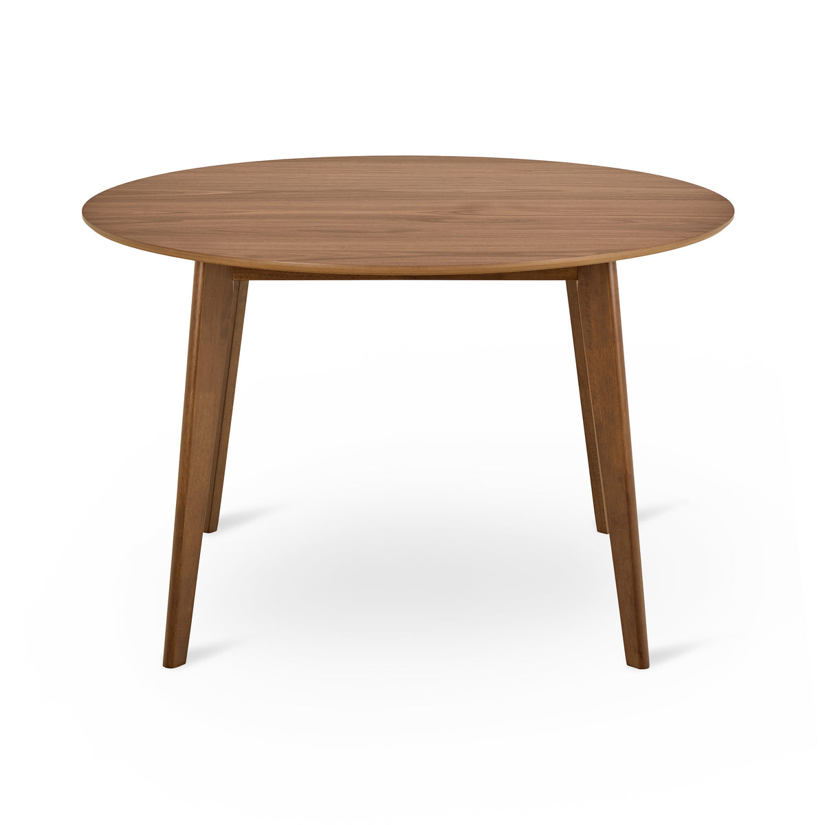 Det runde bord Krel 120x76 til spisestuen i japandi-stil – set forfra