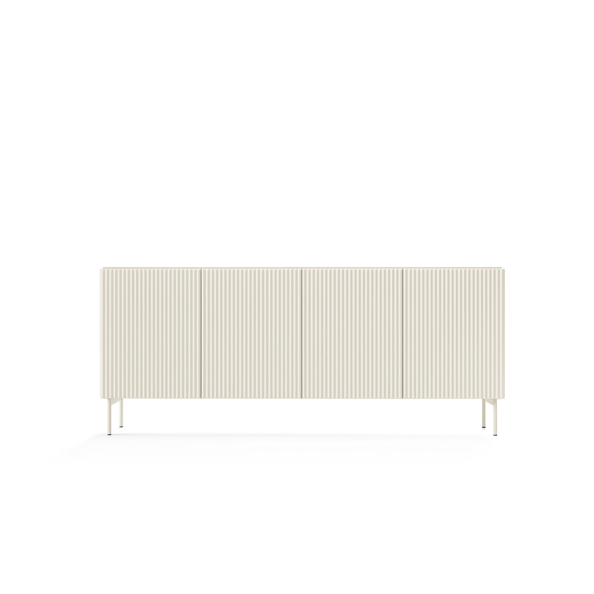 MuzZI-kommode med låger, 195 x 81, i moderne stil – set forfra