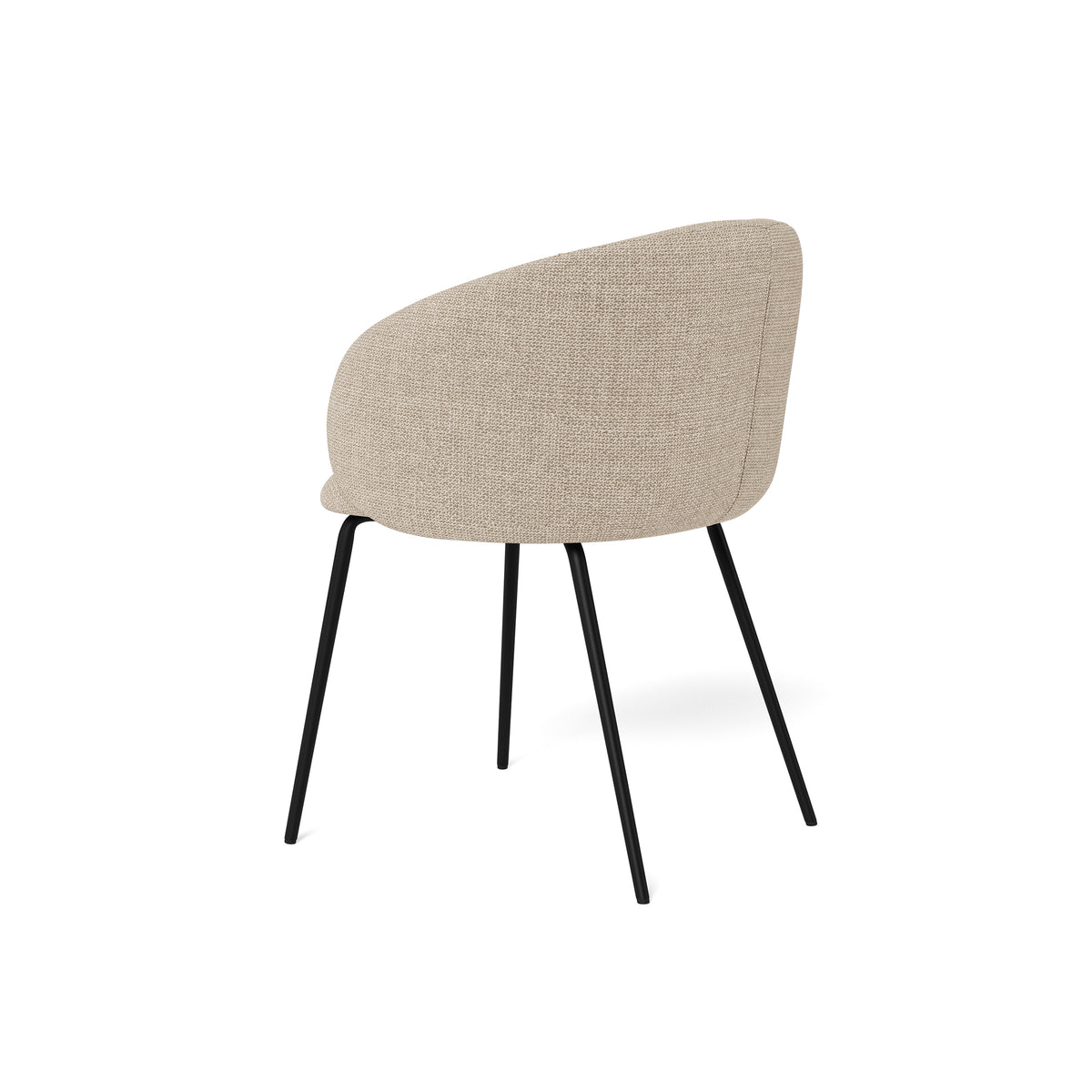 Sæt med to spisestuestole i moderne stil – model Delmo – set fra siden