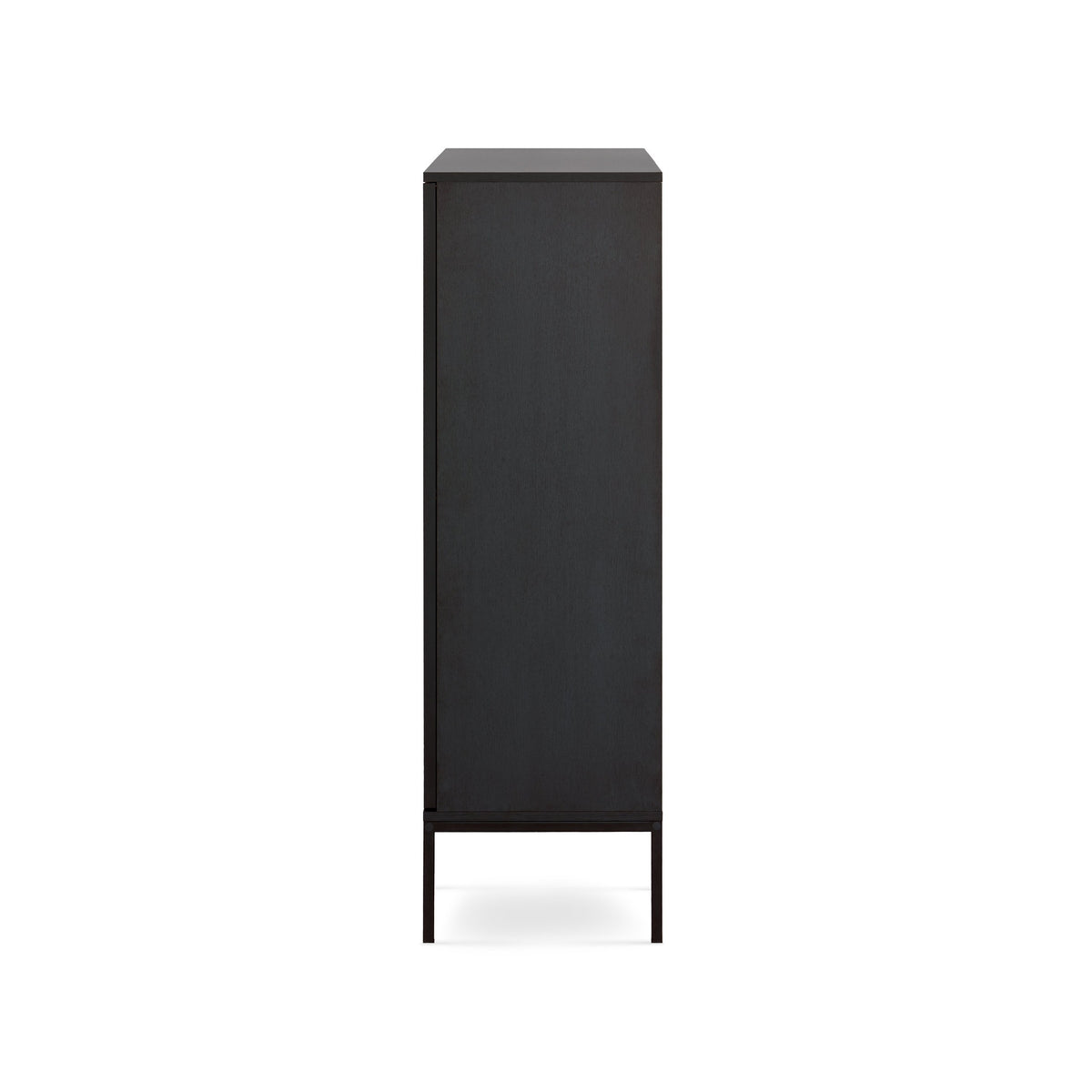 Lampy-kommode med låger og skuffe, 104x126, i loftstil – set fra siden