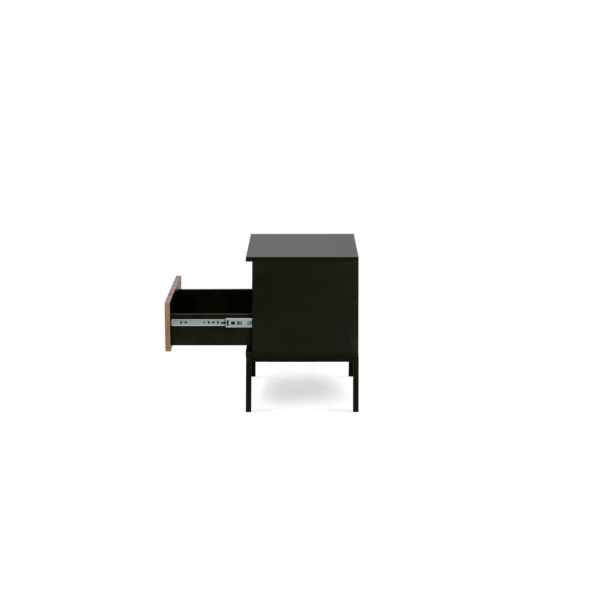 Lampy-natbord med lamelfront 54x56 cm – med åbne fronter