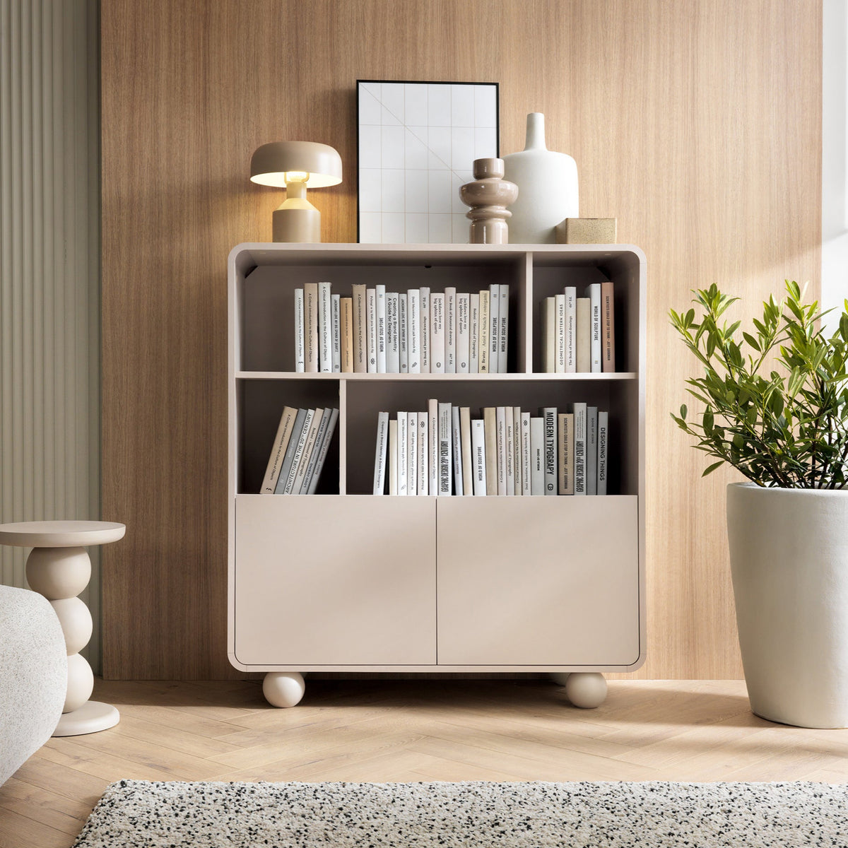 Ballo-reolen 108x121 i japandi-stil – i indretningen