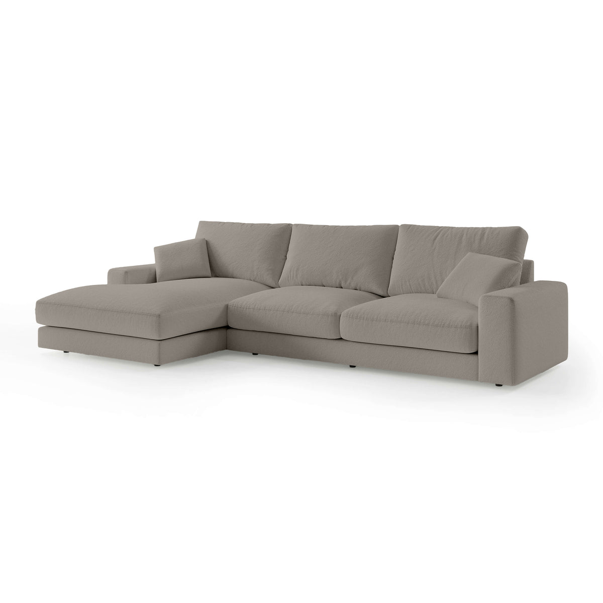 Premium-hjørnesofa til 4–5 personer i minimalistisk stil | Harvesty, venstrevendt, stentåge (ARAGON 20)
