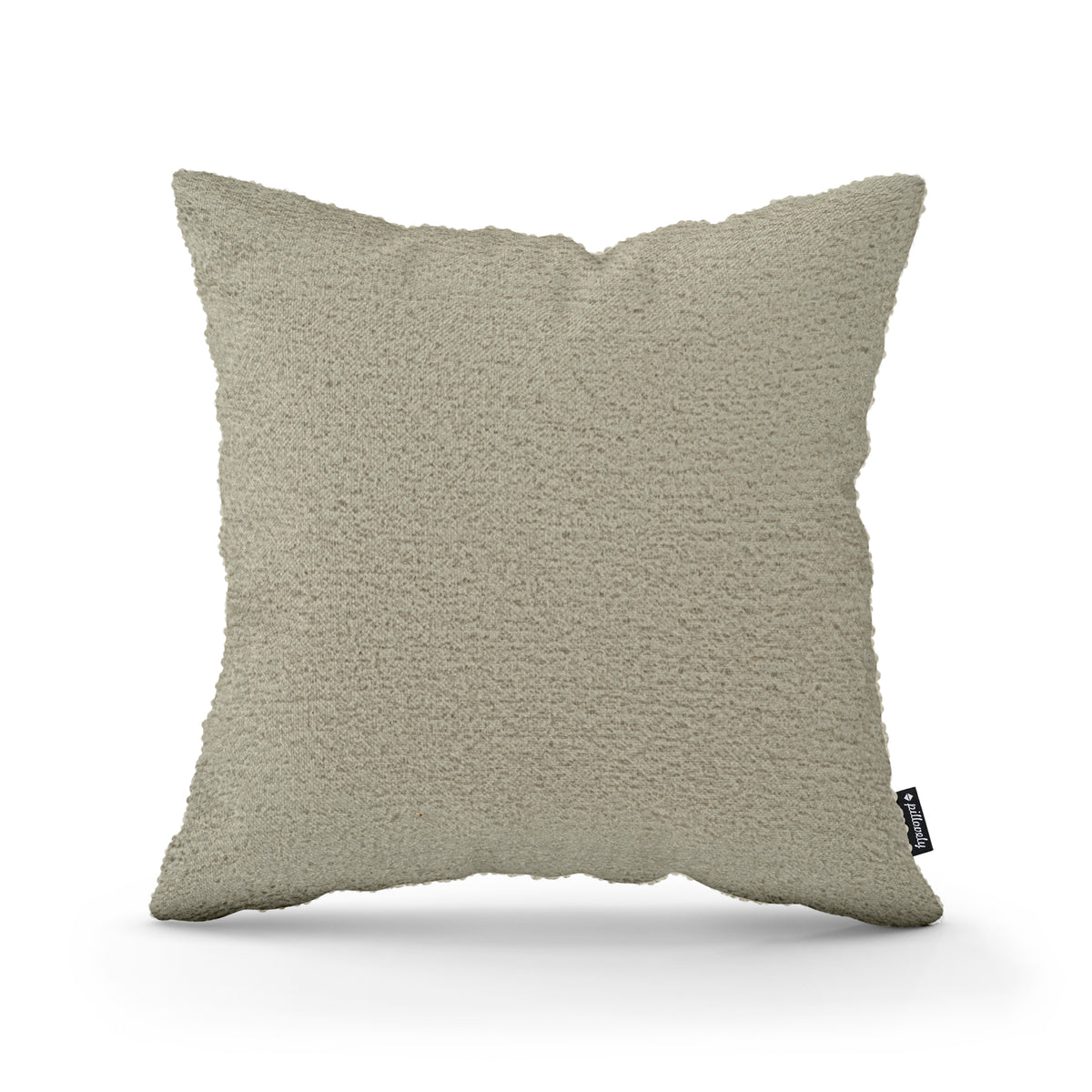 Poduszka dekoracyjna 45×45 cm w stylu scandi i japandi, tkanina Coral | Baranek Popielista Ochra (CORAL 85)