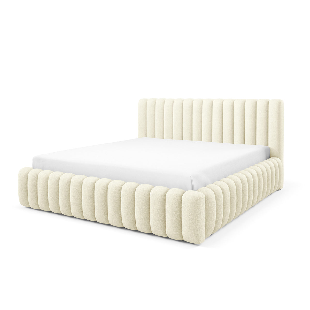 Pastel-polstret seng med opbevaringsrum i modern soft-stil, Doha-stof – billede 7