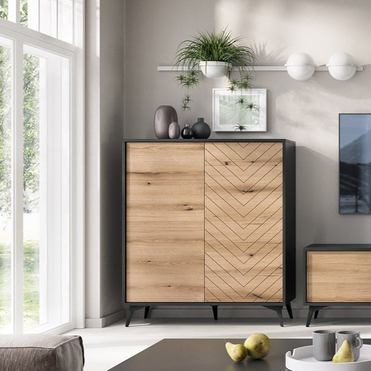 Nirwana-kommode 104x119 i loftstil – billede 2