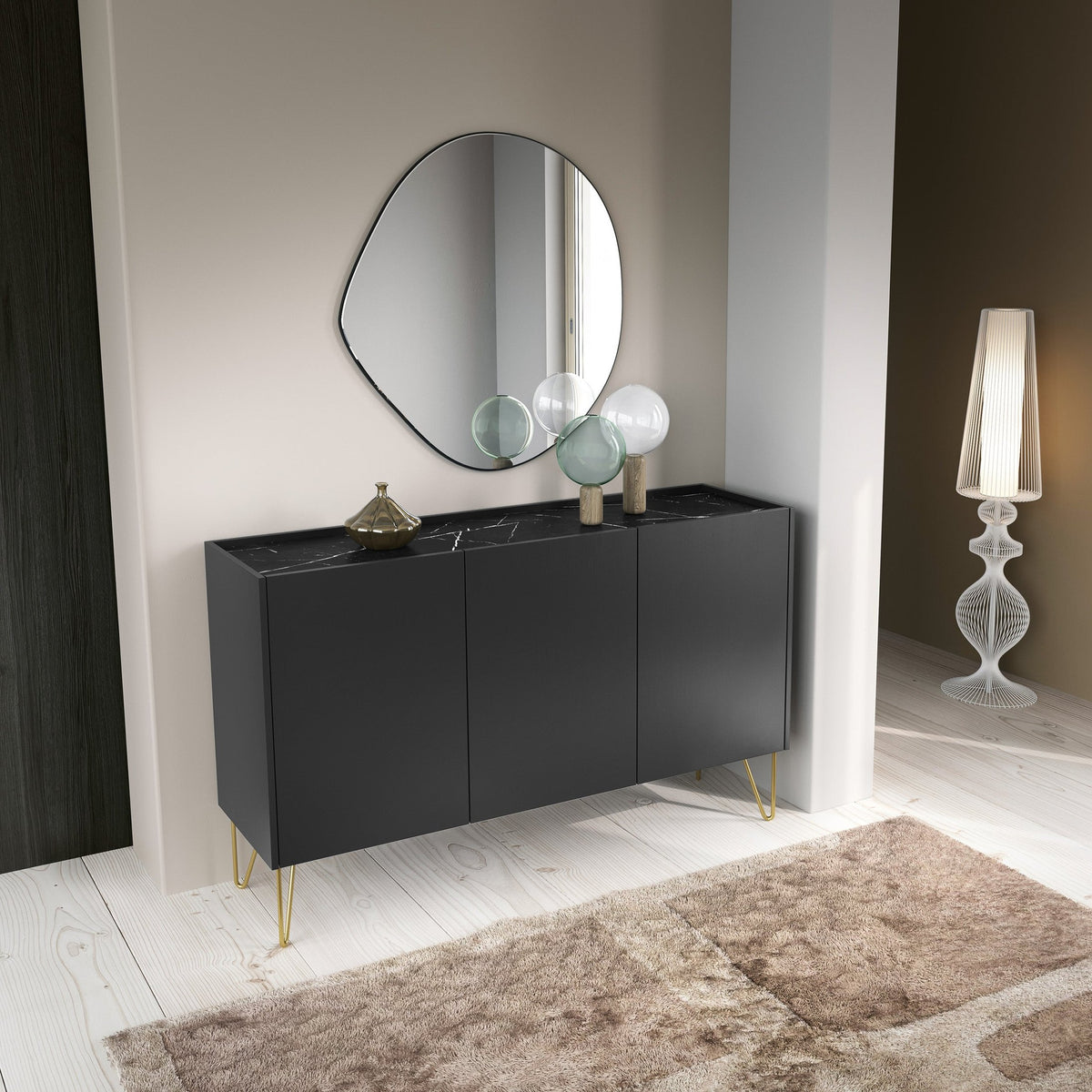 Ballada-kommode 144x83 i glamour-stil – billede 2