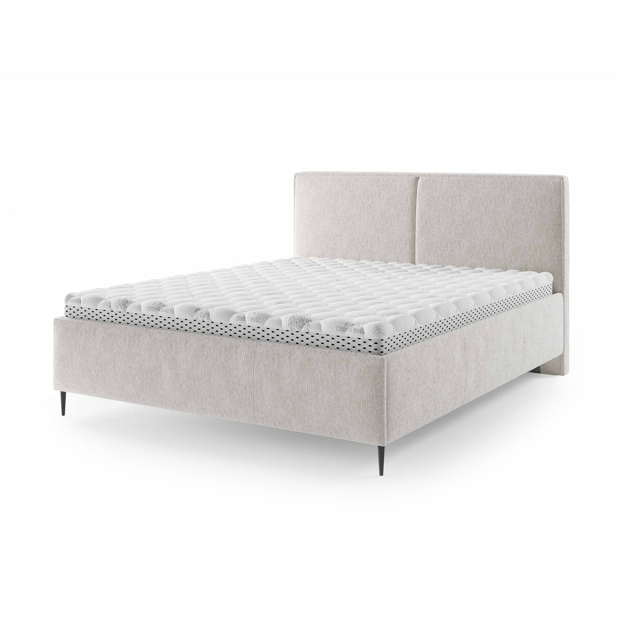 Hatti-polsterseng i størrelserne 140x200, 160x200 og 180x200 med opbevaringsrum i minimalistisk stil – hovedbillede