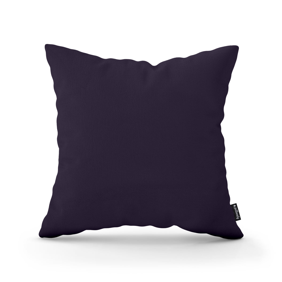 Poduszka dekoracyjna 45×45 cm w stylu minimalistycznym | Gładka Ciemna Purpura (KRONOS 37)