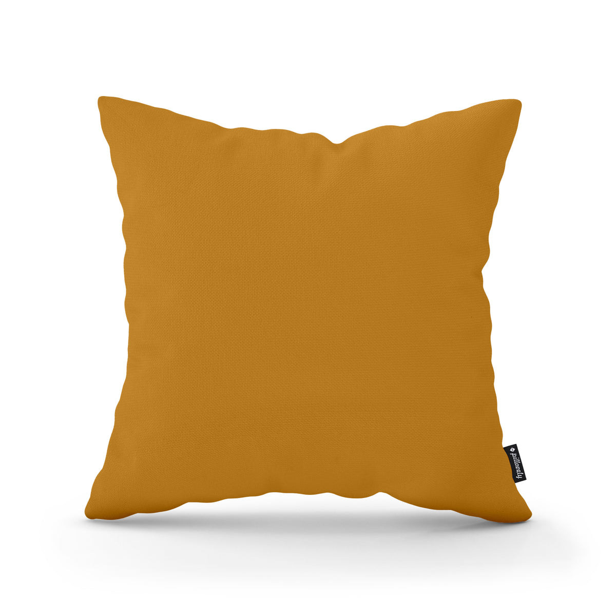 Poduszka dekoracyjna 45×45 cm w stylu minimalistycznym | Gładka Złoty Topaz (KRONOS 42)