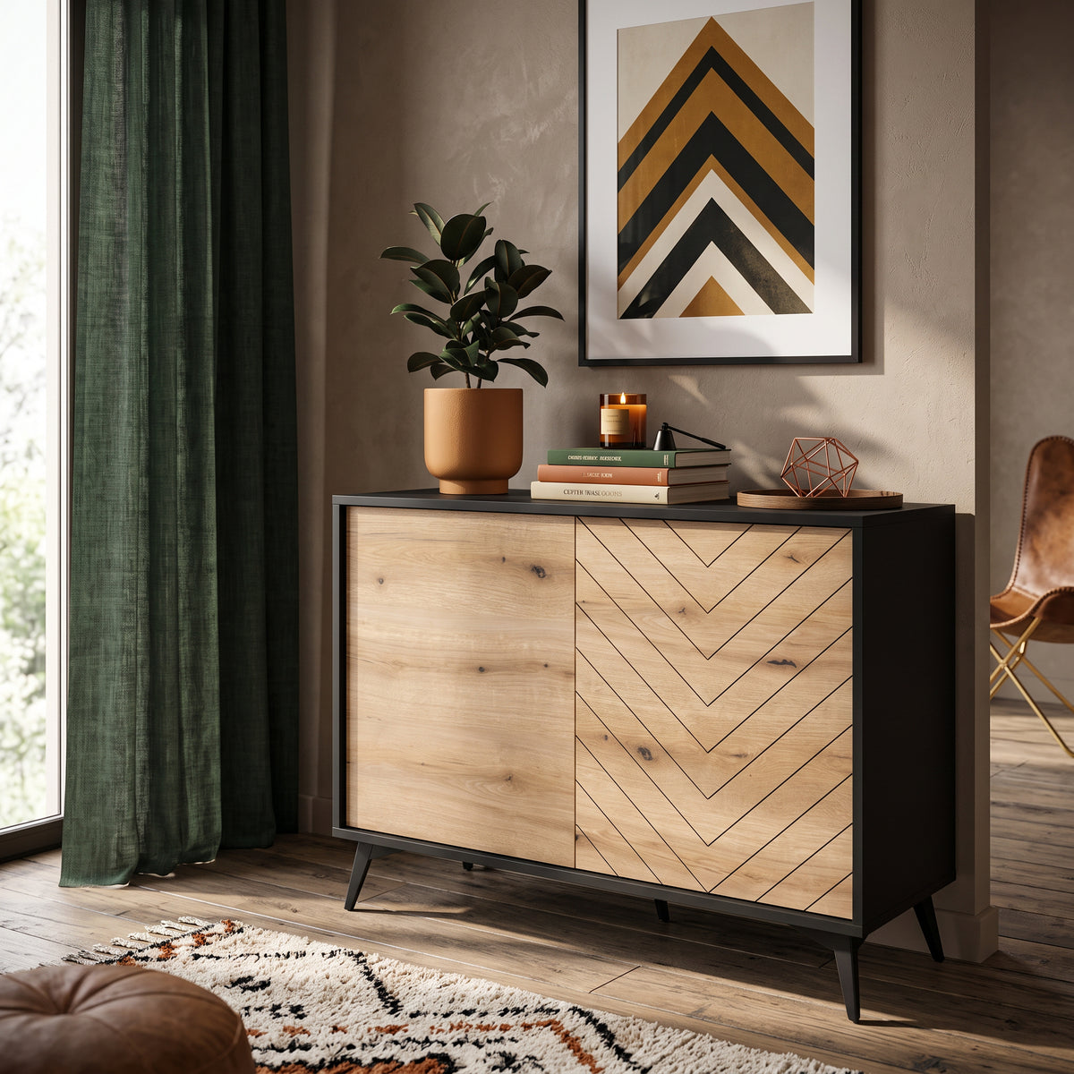 Nirwana-kommode 104x78 i loftstil – i indretningen