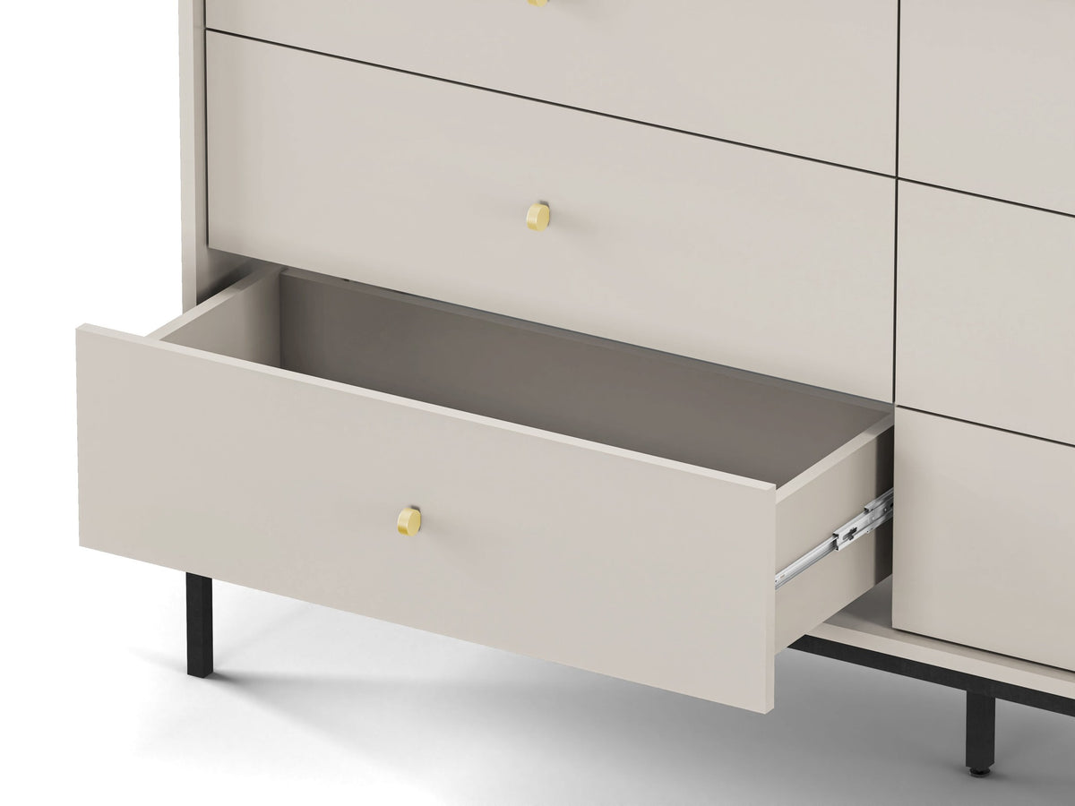 Kviat-kommode 154x89 i vintage-stil – billede 6