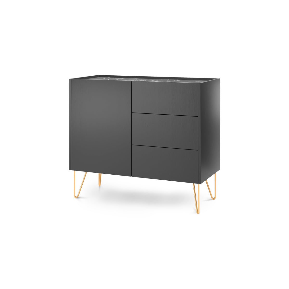 Ballada-kommode 97x83 i glamour-stil – hovedbillede | Pillovely