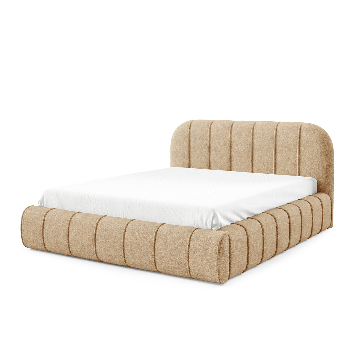 Łóżko tapicerowane Apfella z pojemnikiem w stylu nowoczesnym – zdjęcie 24