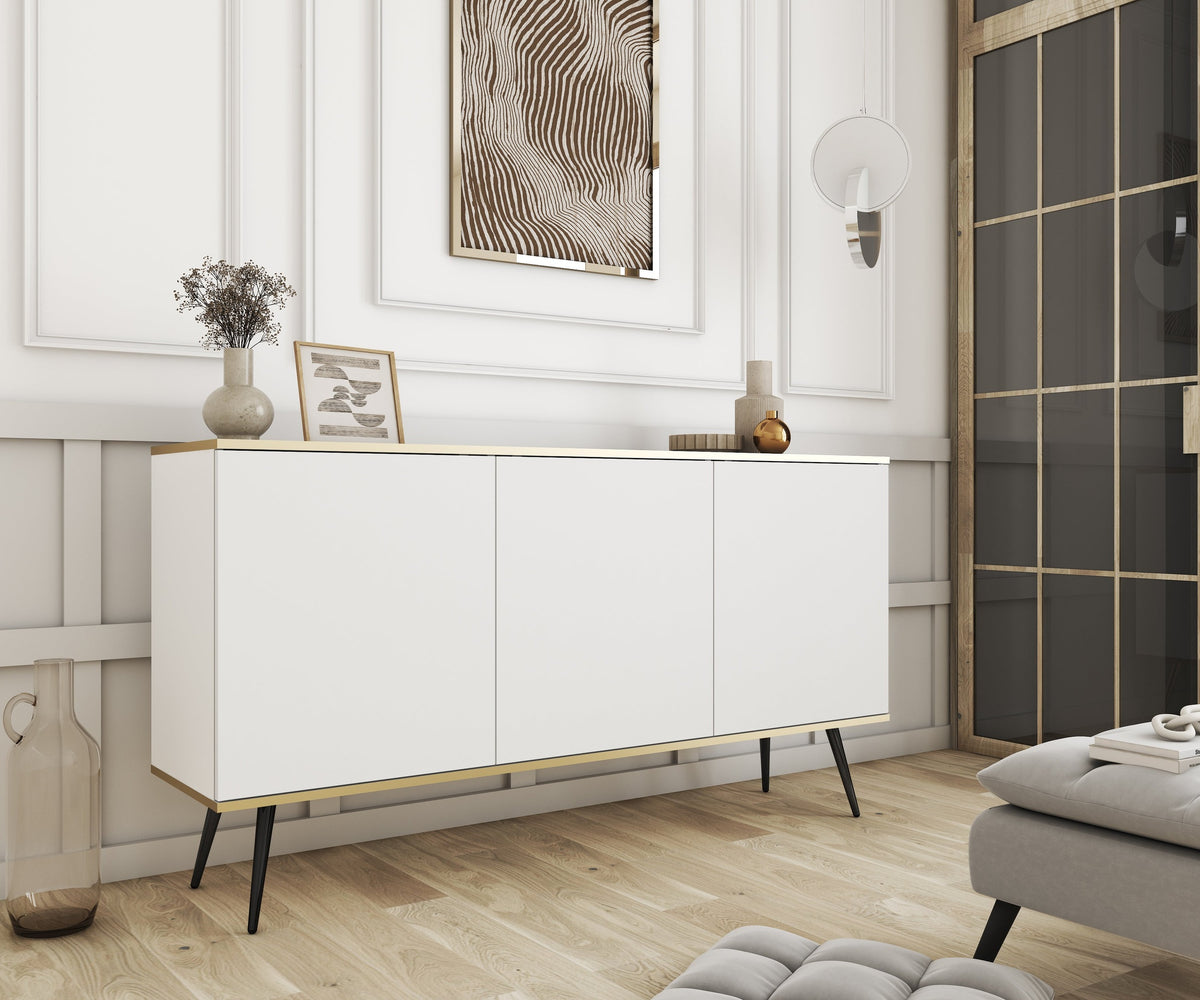 Meva-kommode 160x85 i glamour-stil – i indretningen