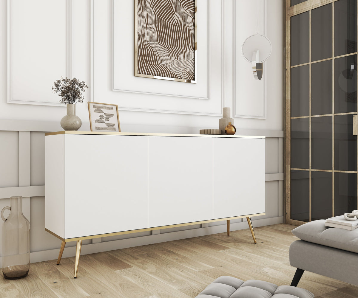 Meva-kommode 160x85 i glamour-stil – i indretningen