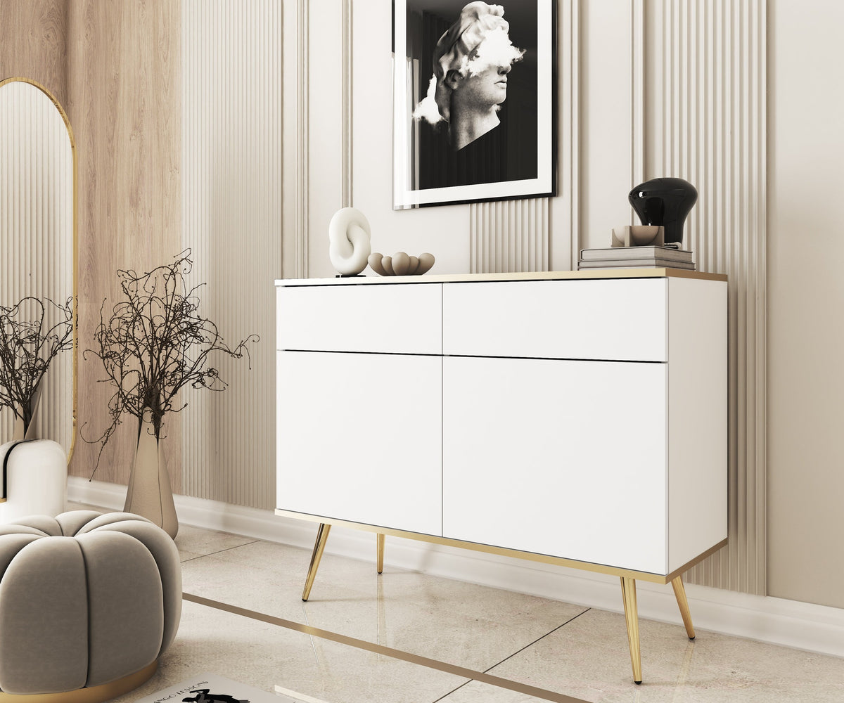 Meva-kommode 107x85 i glamour-stil – i indretning