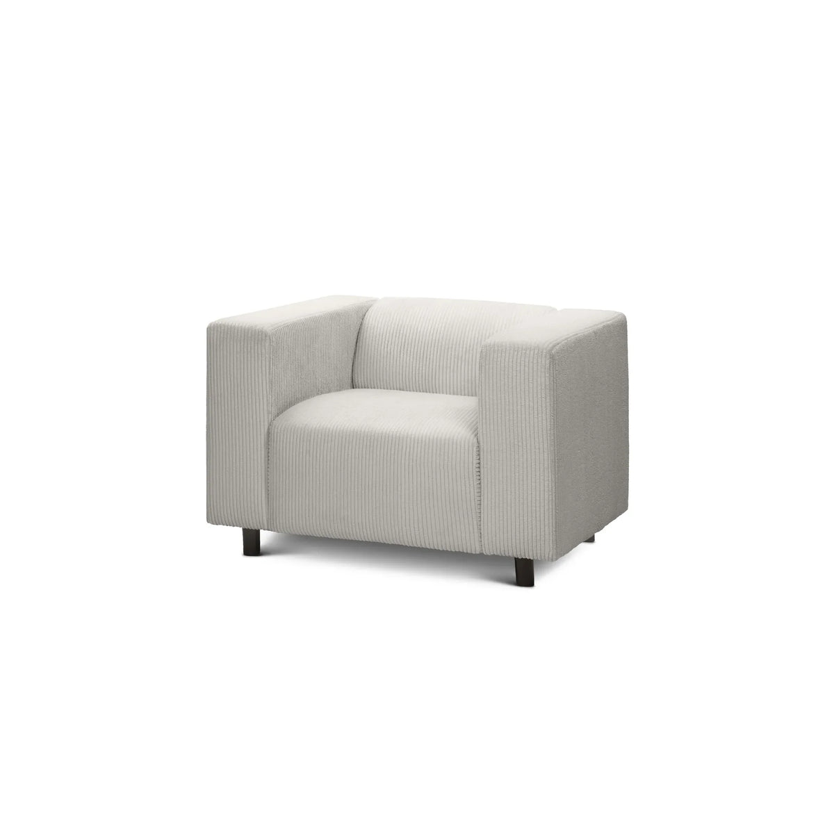 Fotel 95 cm til afslapning i skandinavisk stil | July Lin Creme (POSO 100)