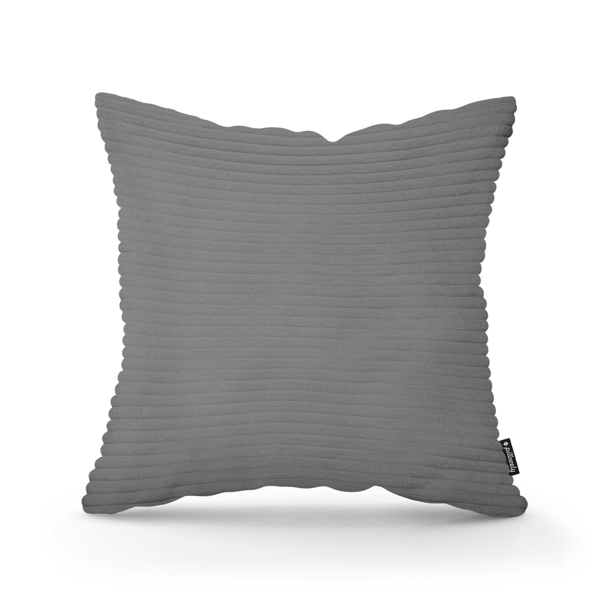 Poduszka dekoracyjna 45×45 cm w stylu scandi i boho | Szeroki Sztruks Cynk (POSO 115)