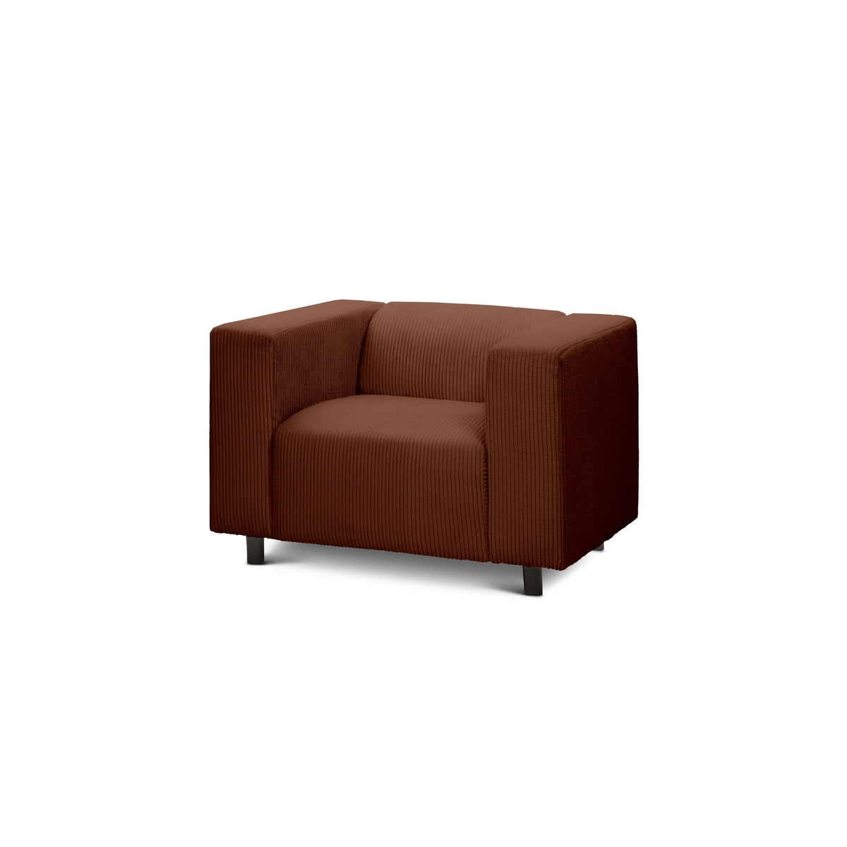 Fotel 95 cm til afslapning i skandinavisk stil | July Espresso (POSO 39)