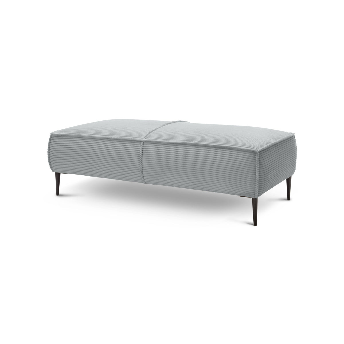 Pufa 140 cm do salonu w stylu modern | May Szary Bambus (POSO 55)