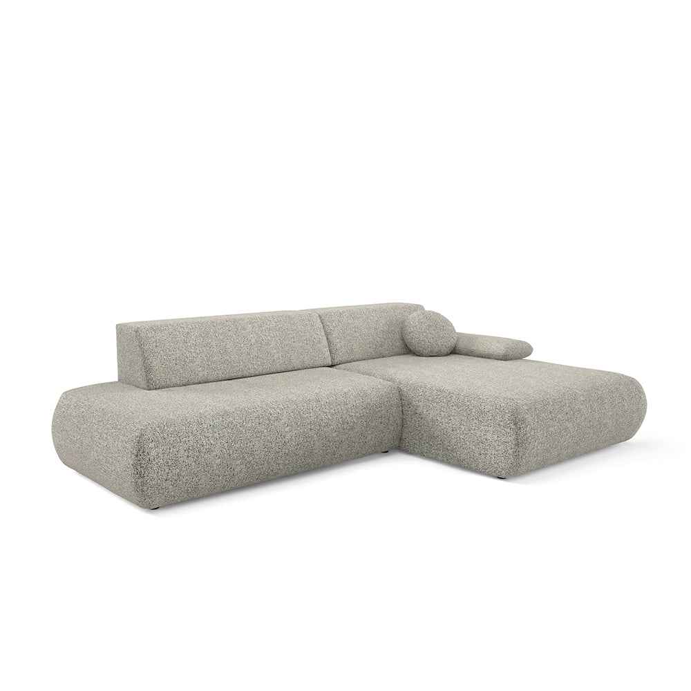 4-personers hjørnesofa med sovefunktion i minimalistisk stil | Puentro Højre Hørtåge (PUENTE 11)