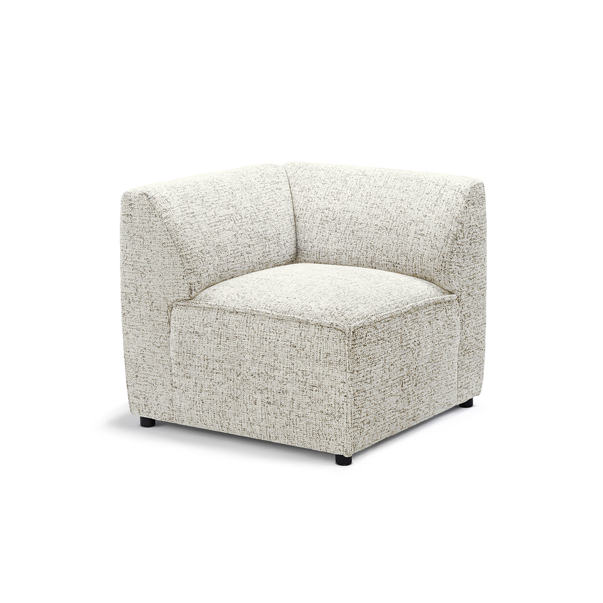 Sofa modułowa BRICK Moduł M Prawo Kremowy Pergamin (BELLA 50)