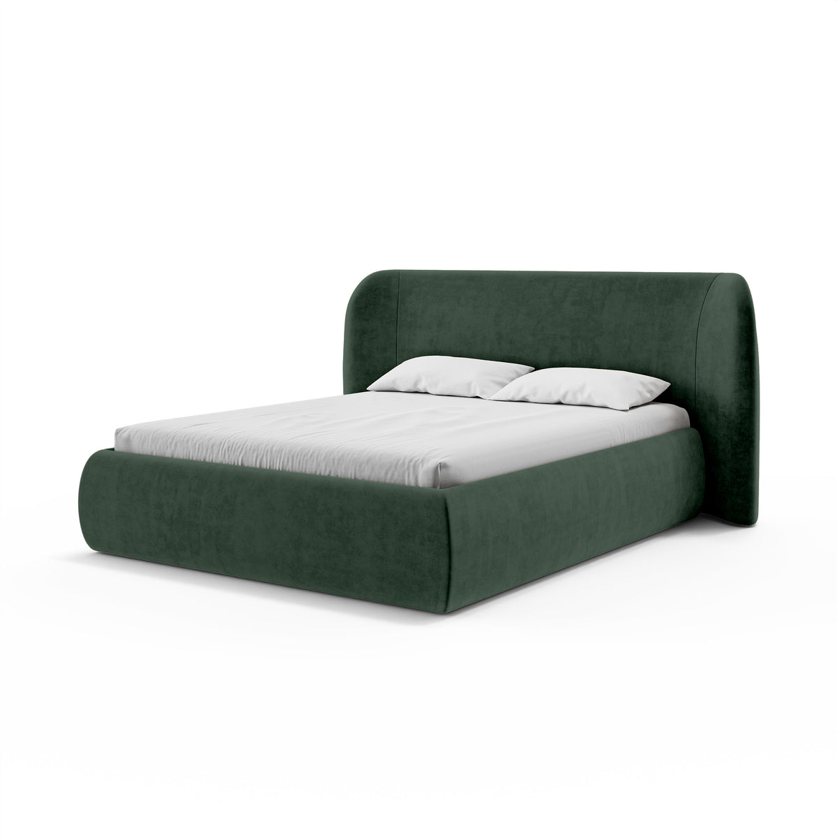 Łóżko tapicerowane Frasspo z pojemnikiem w stylu modern soft w tkaninie SALVADOR – zdjęcie 18