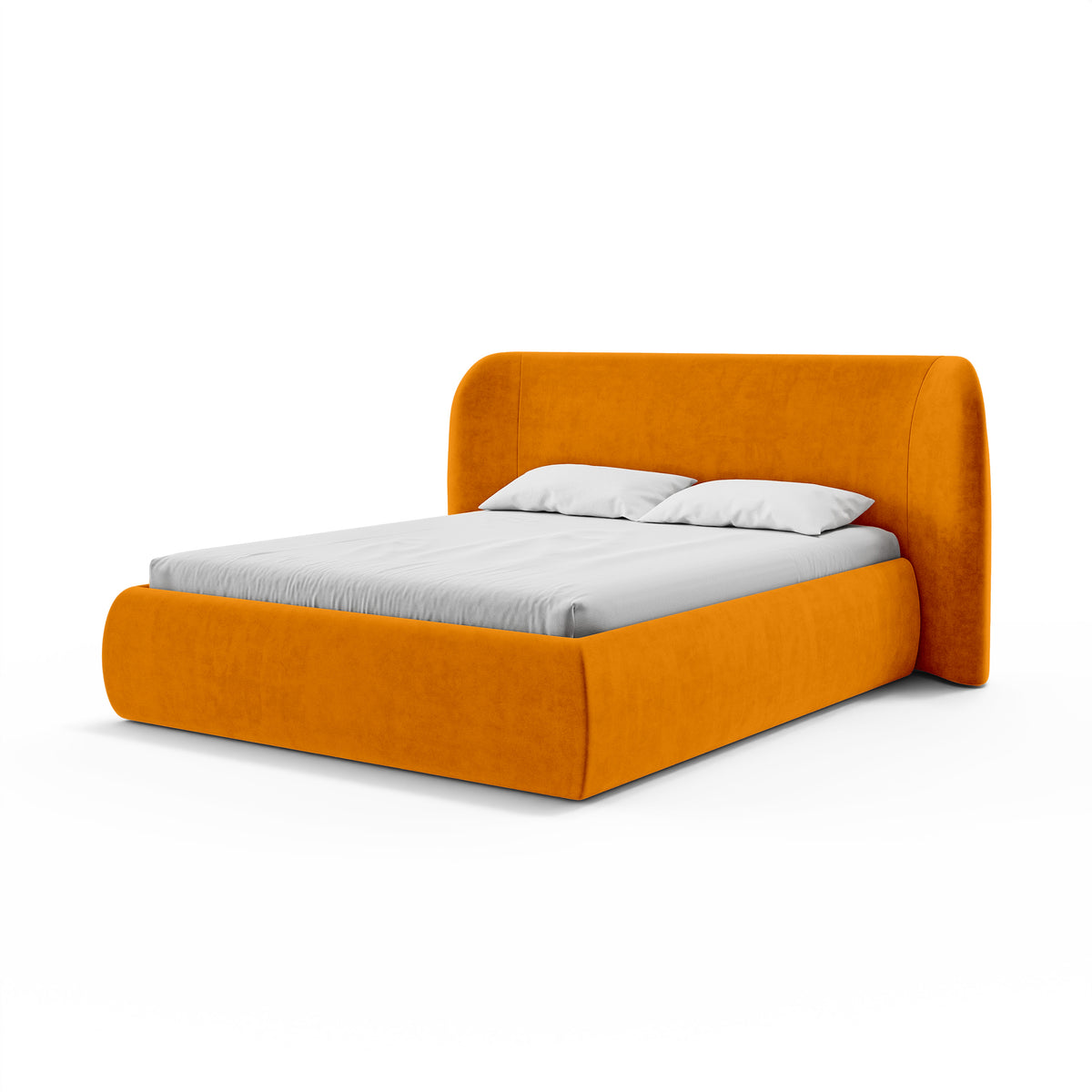 Łóżko tapicerowane Frasspo z pojemnikiem w stylu modern soft w tkaninie SALVADOR – zdjęcie 19