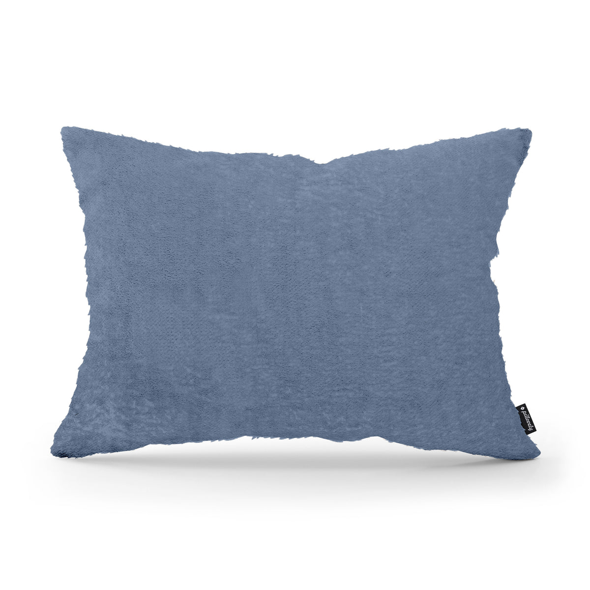 Poduszka dekoracyjna 40x55 cm w stylu glamour | Plusz Stalowy Błękit (SORRISO 14)