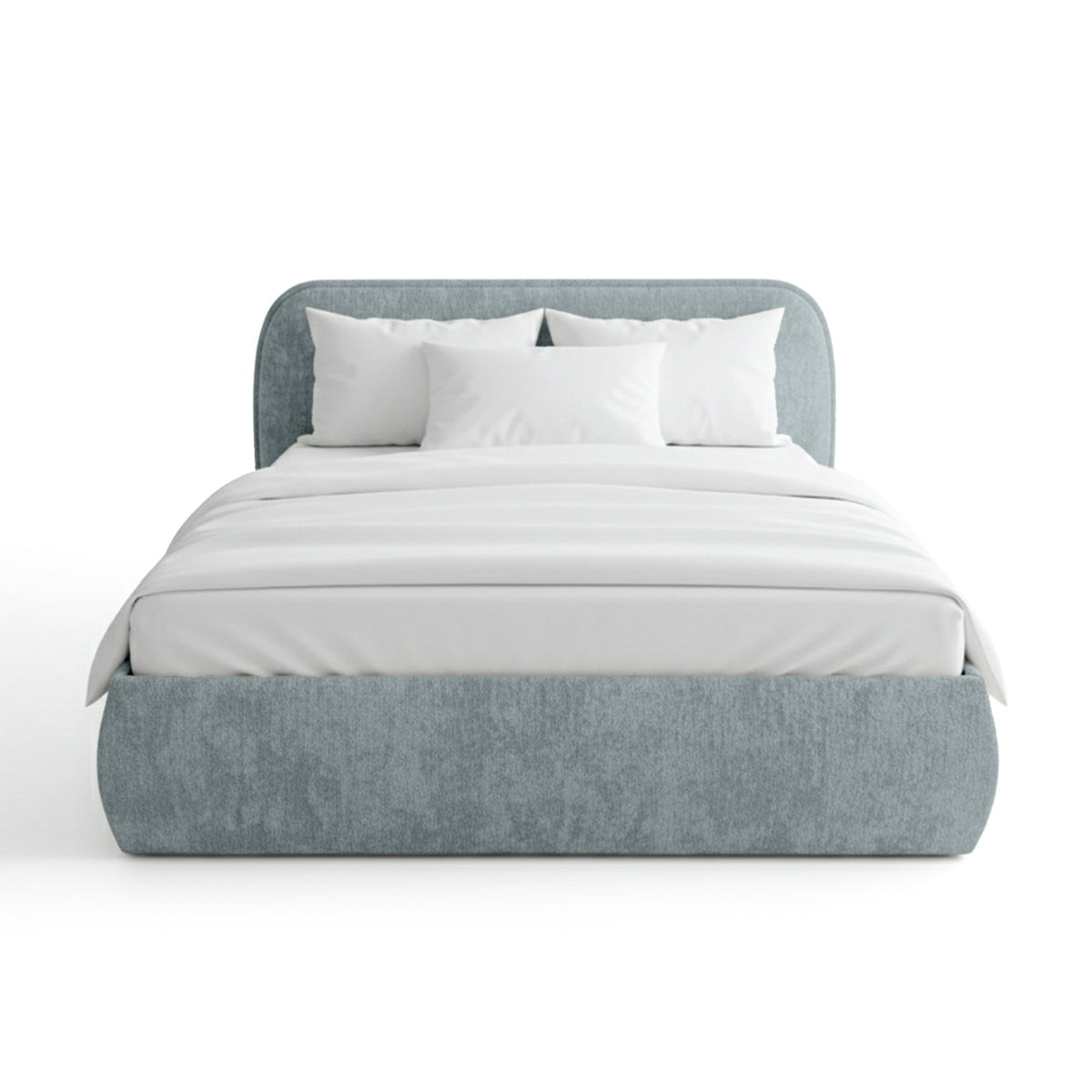 Łóżko tapicerowane Eterial z pojemnikiem w stylu soft modern – zdjęcie 19