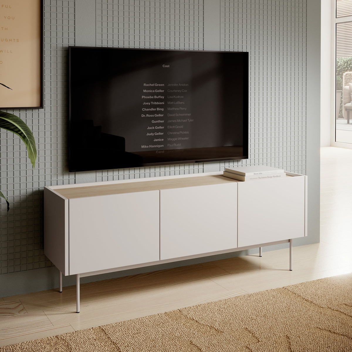 Bema TV-bord til tv i størrelsen 144x55 i japandi-stil – billede 2