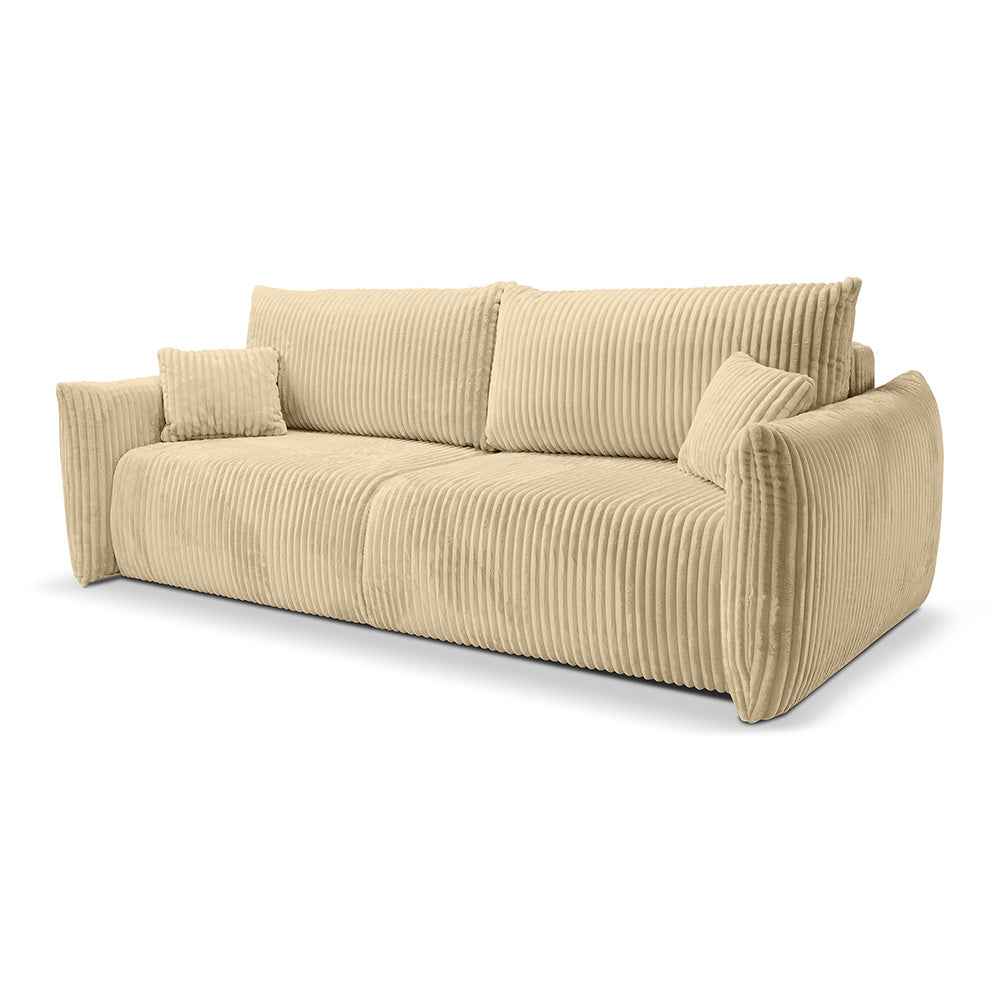 3-personers sovesofa, 145x200, med opbevaringsrum i moderne stil | ALLORO Gylden Hør (TILIA 08)