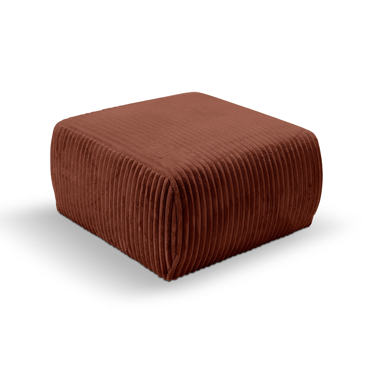 Polstret puf 82x41 i vintage-stil | ALLORO Toskansk Mursten (TILIA 52)