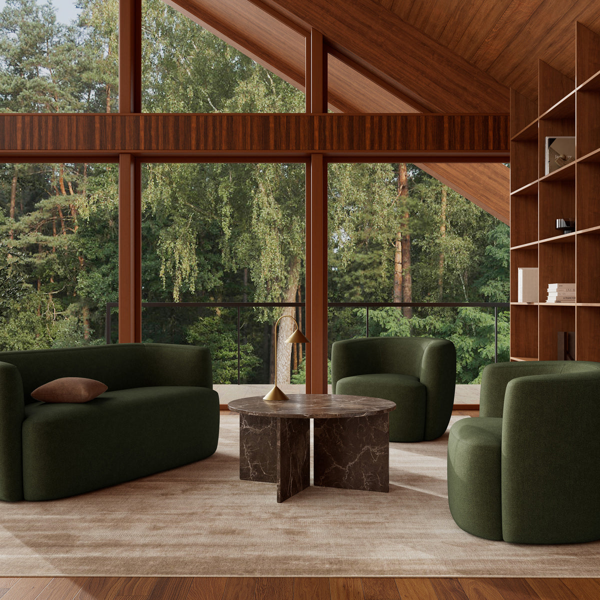 Plaris’ runde sofabord til stuen med en diameter på 90 cm i elegant stil – i indretningen