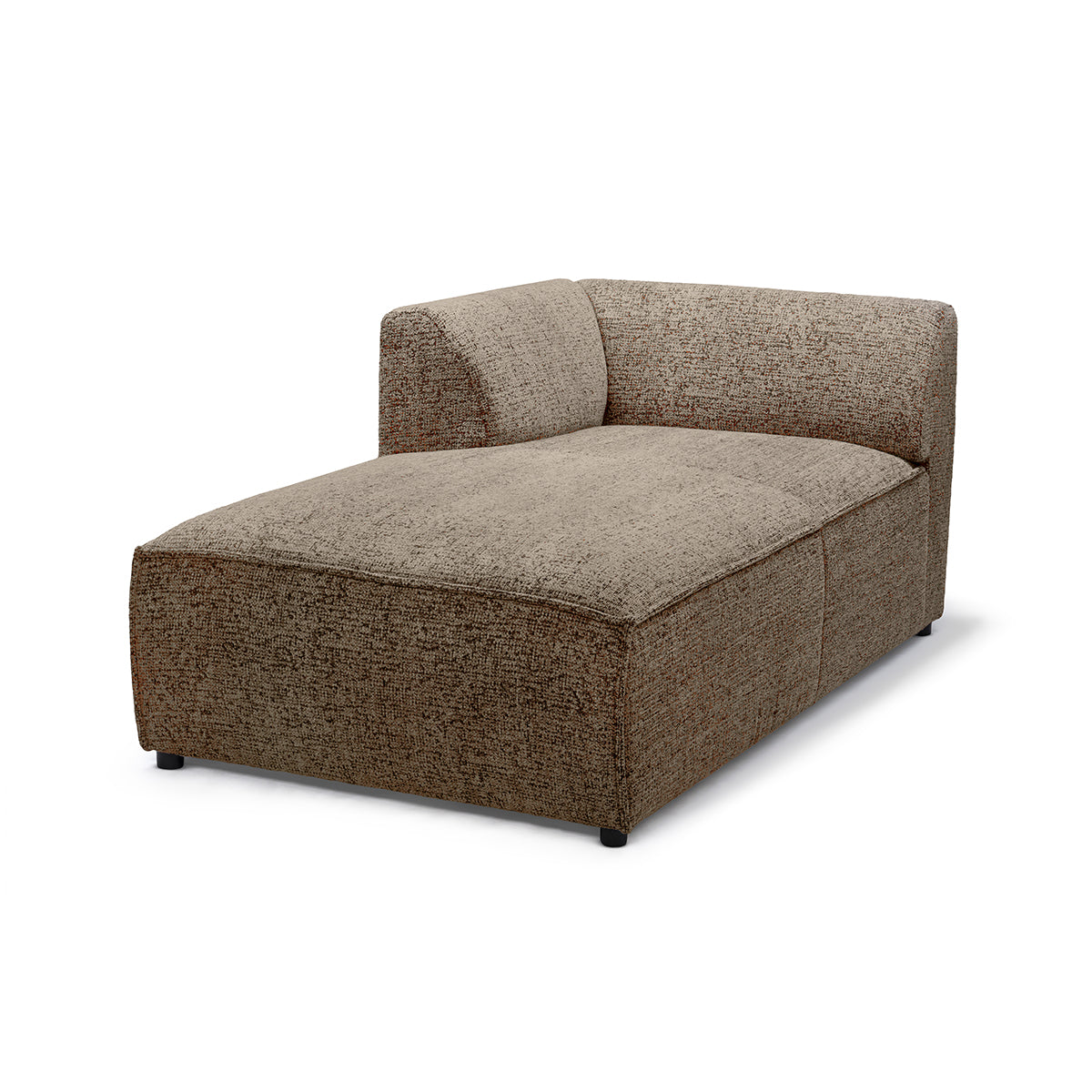 Sofa modułowa BRICK Moduł L Lewo Brązowy Kamień (BELLA 10)