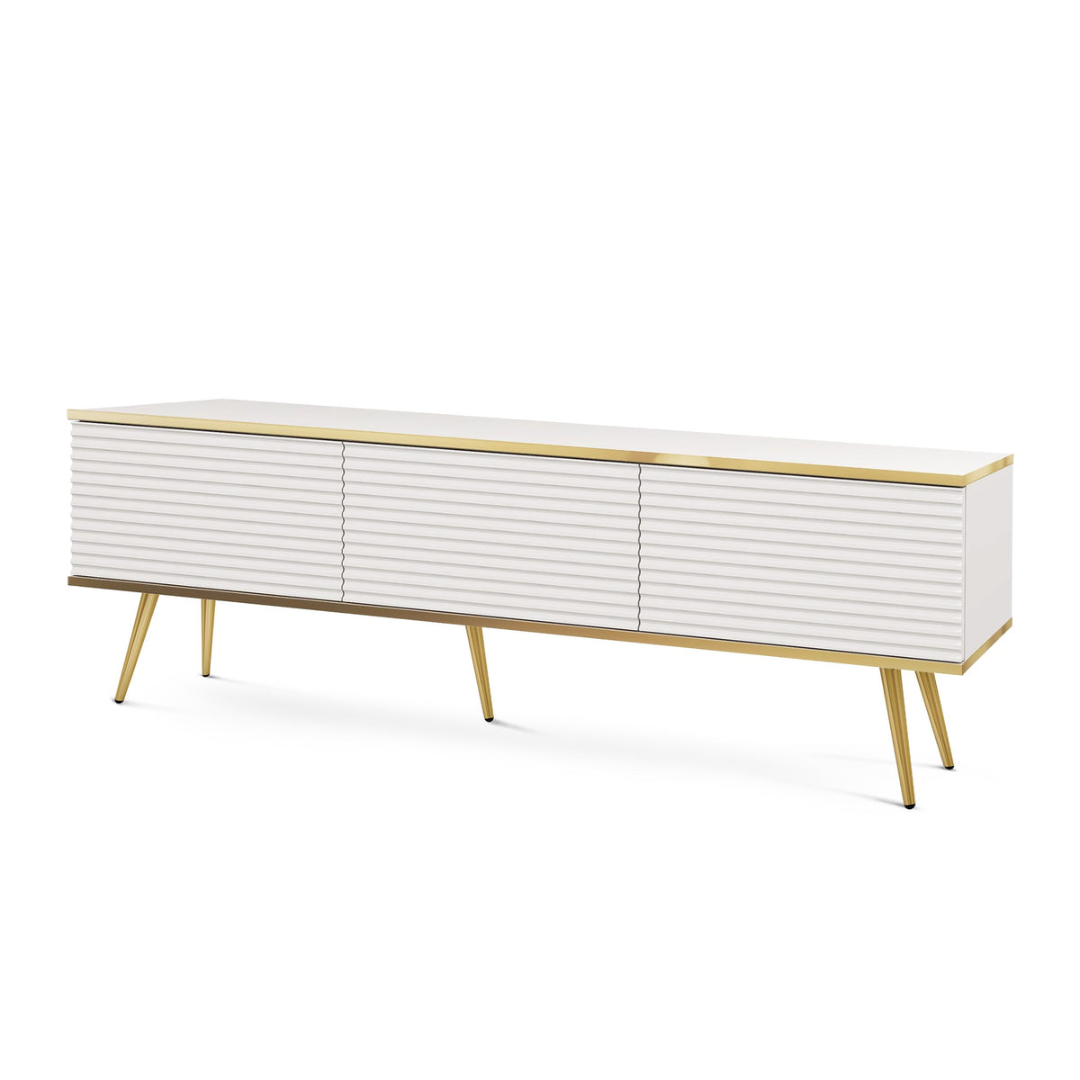 Meva TV-bord 175x30 med gyldne detaljer – billede 9