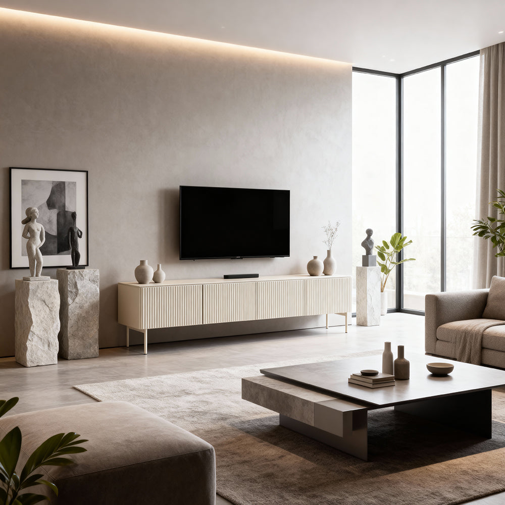 MuzZI TV-bord til fjernsyn, 195x51, i moderne stil – i indretningen